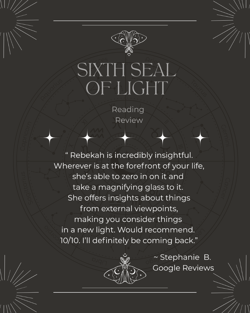 Five-star Google review for Sixth Seal of Light reading services by Stephanie B.